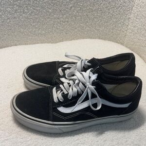 Vans Black and White Skate Shoes